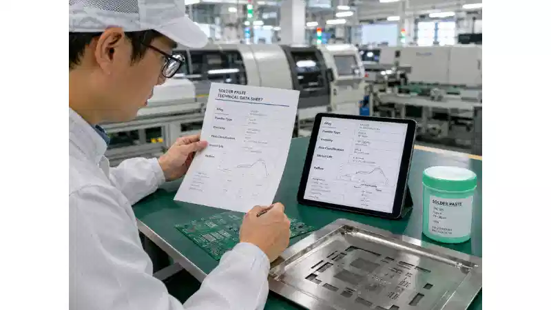 How to Read a Solder Paste TDS: 12 Specification Groups That Matter