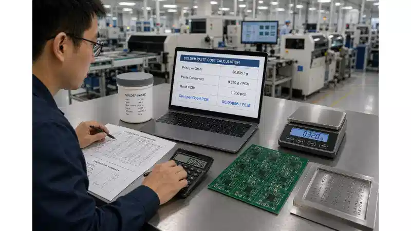 How to Calculate Solder Paste Cost per PCB: Price, Consumption and Process Loss